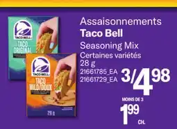 Provigo ASSAISONNEMENTS TACO BELL| SEASONING MIX offer