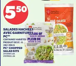Provigo SALADES HACHÉES AVEC GARNITURES PC, 282-396 G | PC CHOPPED SALAD KITS offer