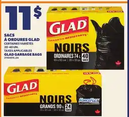 Provigo SACS À ORDURES GLAD, 20-40 UN. | GLAD GARBAGE BAGS offer