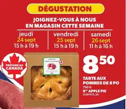 Provigo TARTE AUX POMMES DE 8 PO, 750 G | 8 APPLE PIE offer