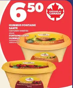 Provigo HUMMUS FONTAINE SANTÉ | FONTAINE SANTE HUMMUS offer