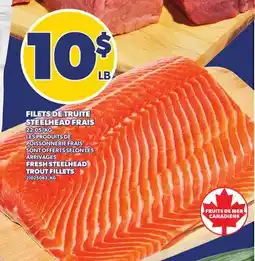Provigo FILETS DE TRUITE STEELHEAD FRAIS | FRESH STEELHEAD TROUT FILLETS offer