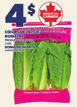 Provigo CŒURS DE LAITUE ROMAINE | ROMAINE HEARTS, 3 UN offer