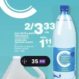Marches Tradition COMPLIMENTS SPARKLING ORIGINAL WATER offer