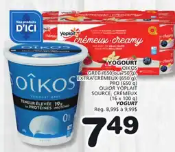 Marches Tradition OIKOS OR YOPLAIT YOGURT offer