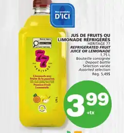 Marches Tradition HERITAGE 77 REFRIGERATED FRUIT JUICE OR LEMONADE offer