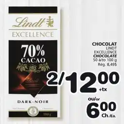 Marches Tradition LINDT EXCELLENCE CHOCOLATE offer