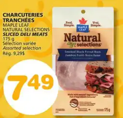 Marches Tradition MAPLE LEAF NATURAL SELECTIONS SLICED DELI MEATS offer
