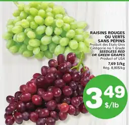 Marches Tradition SEEDLESS RED OR GREEN GRAPES offer