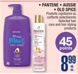 Jean Coutu PANTENE, AUSSIE, OLD SPICE Selected hair care and hair styling products offer