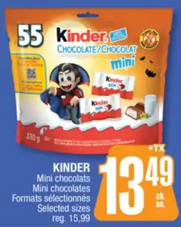 Jean Coutu KINDER Mini chocolates offer