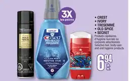 Jean Coutu CREST, IVORY, TRESEMMÉ, OLD SPICE, SECRET offer