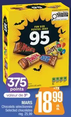 Jean Coutu MARS Selected chocolates offer