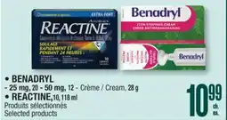 Jean Coutu BENADRYL, REACTINE Selected products offer