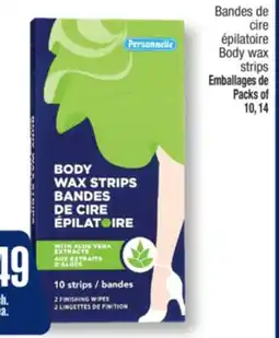 Jean Coutu PERSONNELLE BODY WAX STRIPS offer