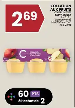 Rachelle-Bery Grocery COMPLIMENTS FRUIT SNACK offer
