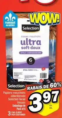 Jean Coutu Selection Selected facial tissues offer