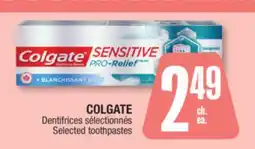 Jean Coutu COLGATE Dentifrices Selected toothpastes offer