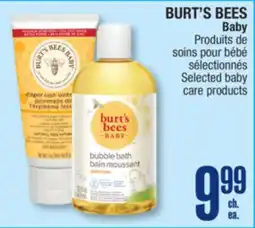 Jean Coutu BURT'S BEES Baby Selected baby care products offer