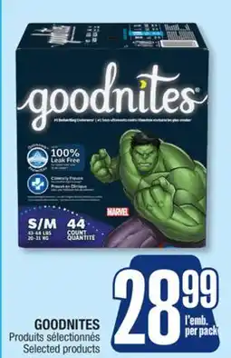 Jean Coutu GOODNITES Selected products offer