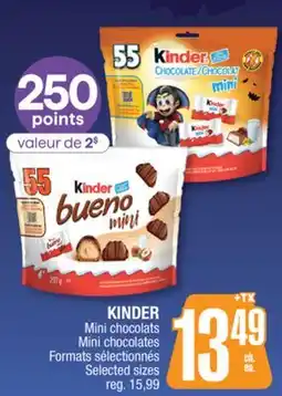 Jean Coutu KINDER Mini chocolats offer