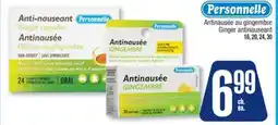 Jean Coutu PERSONNELLE Ginger antinauseant offer