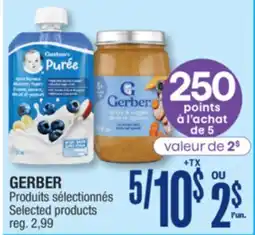 Jean Coutu GERBER Selected products offer