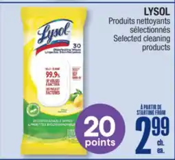 Jean Coutu LYSOL Selected cleaning products offer
