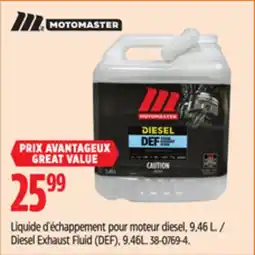 Canadian Tire MOTOMASTER Diesel Exhaust Fluid (DEF) / Liquide d'échappement pour moteur diesel offer