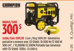 Canadian Tire Portable Gas Generator with CD Shield offer