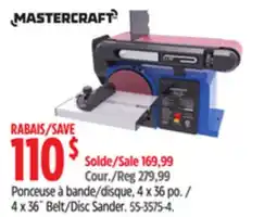 Canadian Tire MASTERCRAFT 4 x 36 Belt/Disc Sander offer