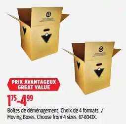 Canadian Tire Moving Boxes offer