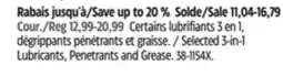 Canadian Tire WD-40 Selected 3-in-1 Lubricants, Penetrants and Grease offer
