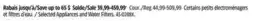 Canadian Tire Master chef Selected Appliances and Water Filters offer