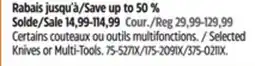 Canadian Tire Selected Knives or Multi-Tools offer