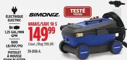 Canadian Tire SIMONIZ PRESSURE WASHER offer