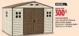 Canadian Tire Duramax Vinyl Resin Garden Shed, 10.5´ x 8' offer