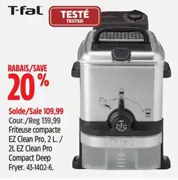 Canadian Tire T-fal 2L EZ Clean Pro Compact Deep Fryer offer