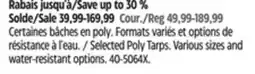 Canadian Tire Selected Poly Tarps offer