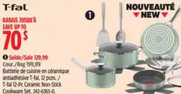 Canadian Tire T-fal 12-Pc Ceramic Non-Stick Cookware Set offer