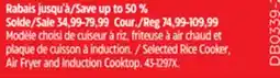 Canadian Tire Master Chef Selected Rice Cooker, Air Fryer and Induction Cooktop offer