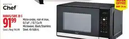Canadian Tire Microwave, Black/Stainless Steel offer