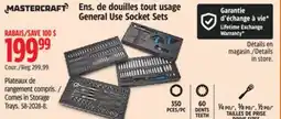 Canadian Tire Mastercraft General Use Socket Sets offer