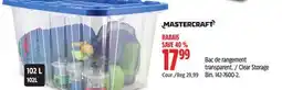 Canadian Tire Mastercraft Clear Storage Bin offer