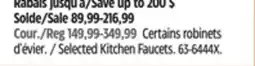 Canadian Tire Pfister Selected Kitchen Faucets offer