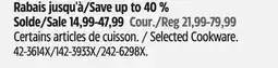 Canadian Tire Masterchef Selected Cookware offer