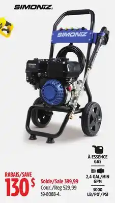 Canadian Tire SIMONIZ Pressure Washer offer