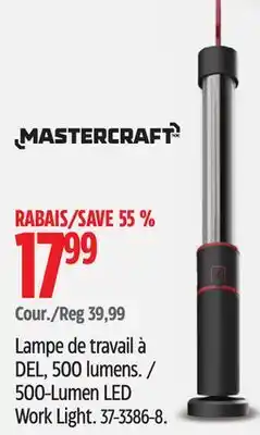 Canadian Tire Mastercraft 500-Lumen LED Work Light offer