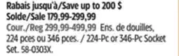 Canadian Tire MAXIMUM 224-Pc or 346-Pc Socket Set offer