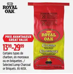 Canadian Tire Royal Oak Selected Lump Charcoal or Briquets offer